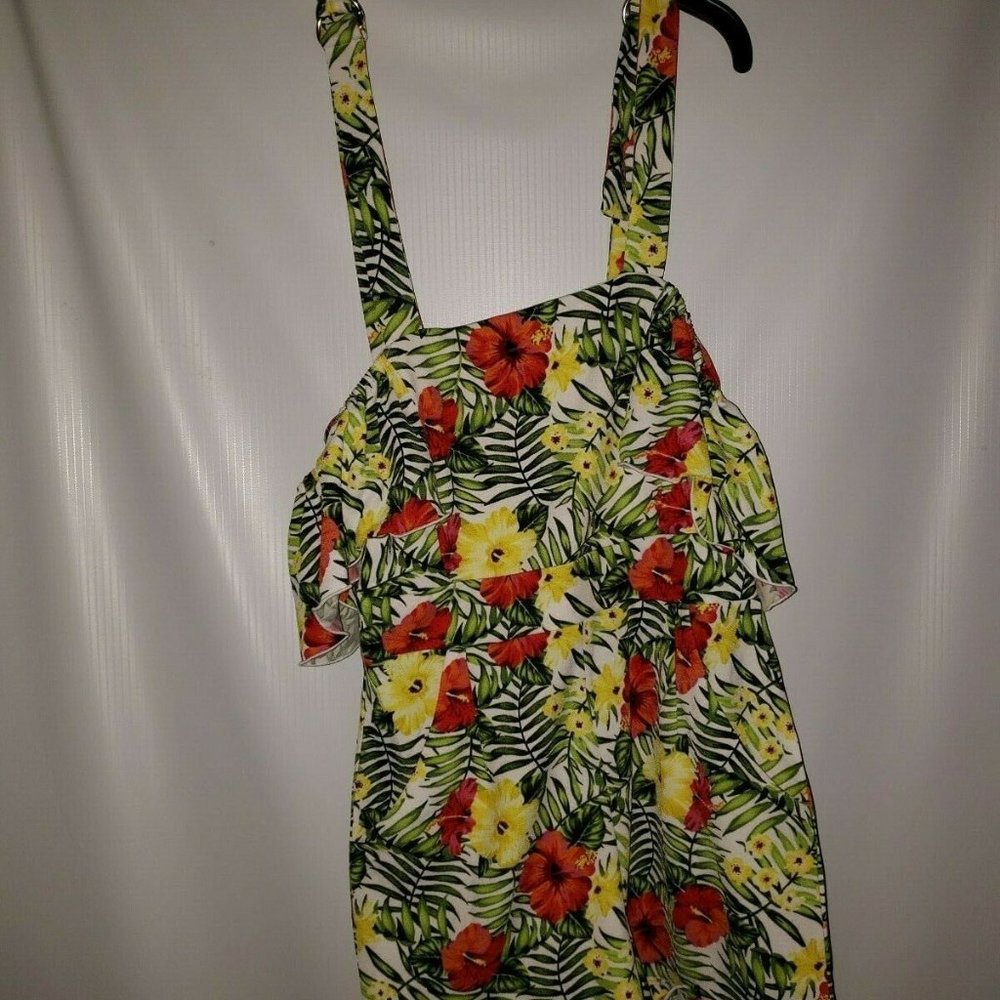 Women's Xoxo Juniors Floral Print Ruffle Romper Li